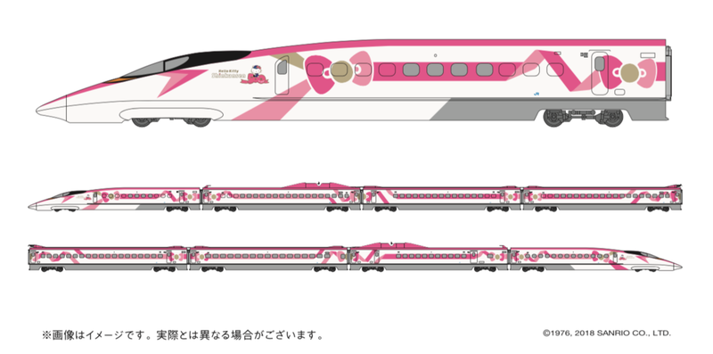 Illustration for article titled Japan Is Getting A Hello Kitty Bullet TrainÂ